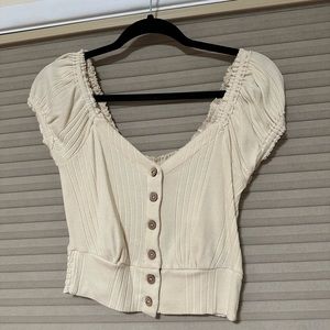 Free people cropped shirt